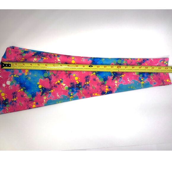 NEW Rok The Box Pink Paint Splatter Legging Womens XS Luxe Fabric High Waist - Picture 6 of 7